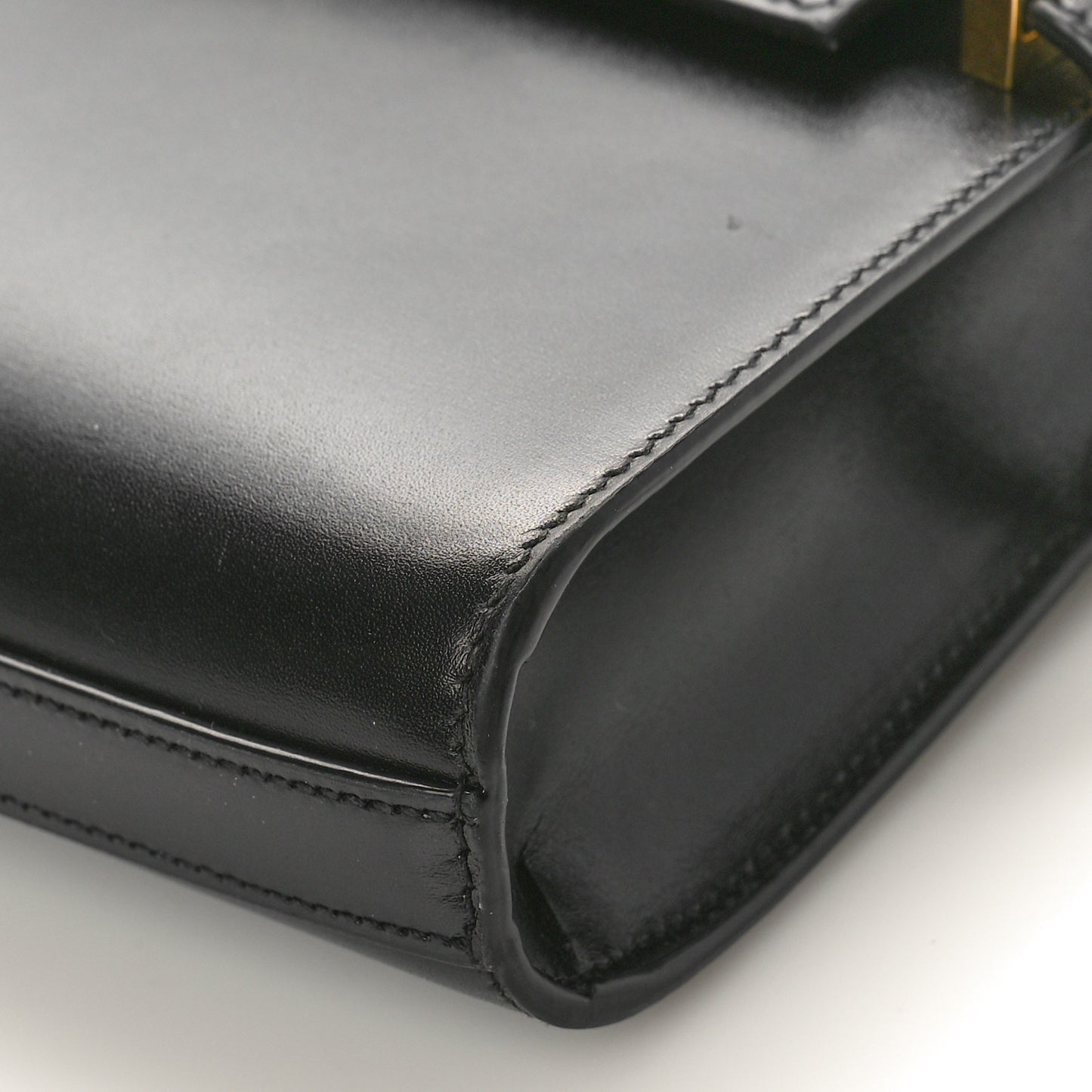 Smooth Calfskin Mini Manhattan Shoulder Bag Black