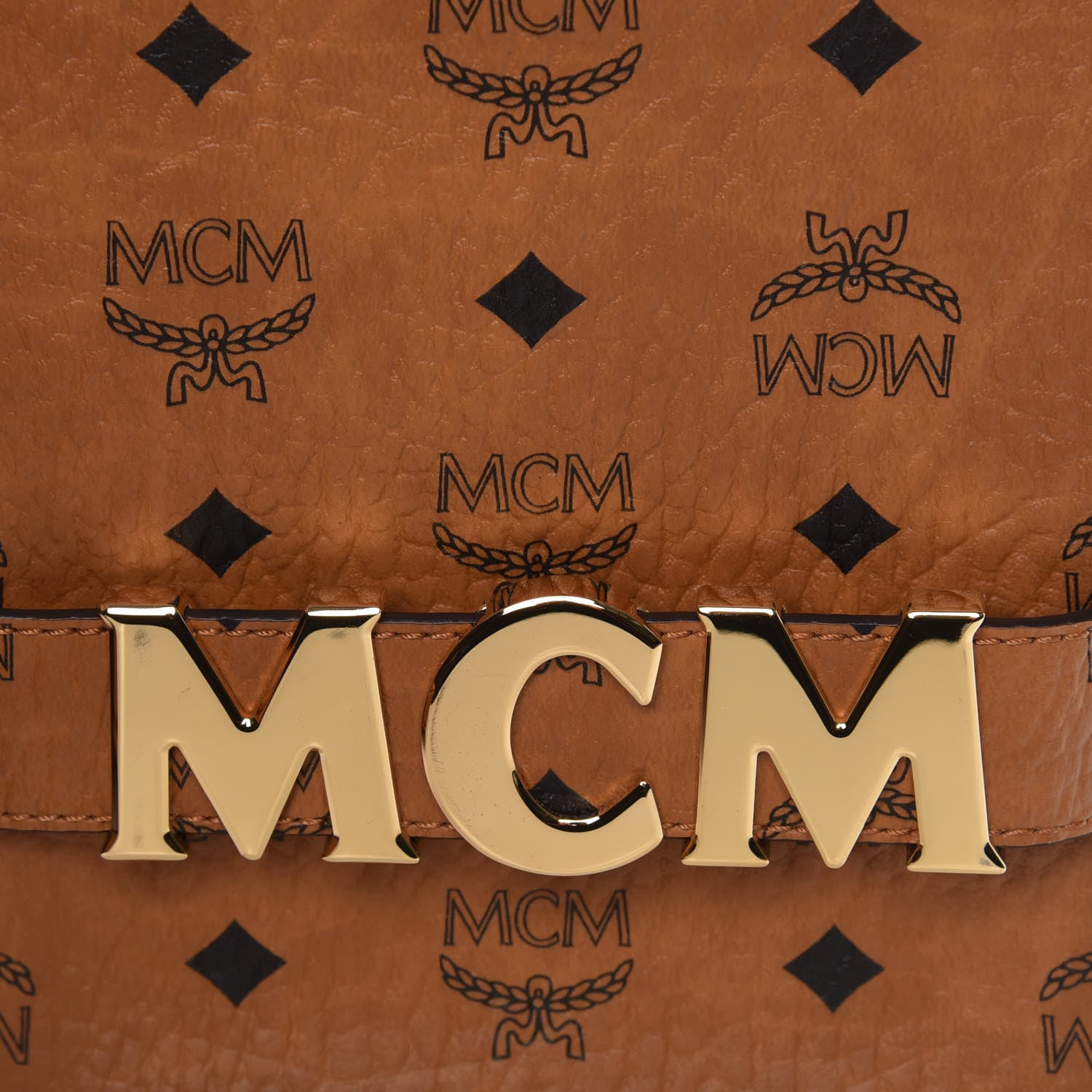 MCM Visetos Stark Modular Belt Bag Cognac 9 of 9