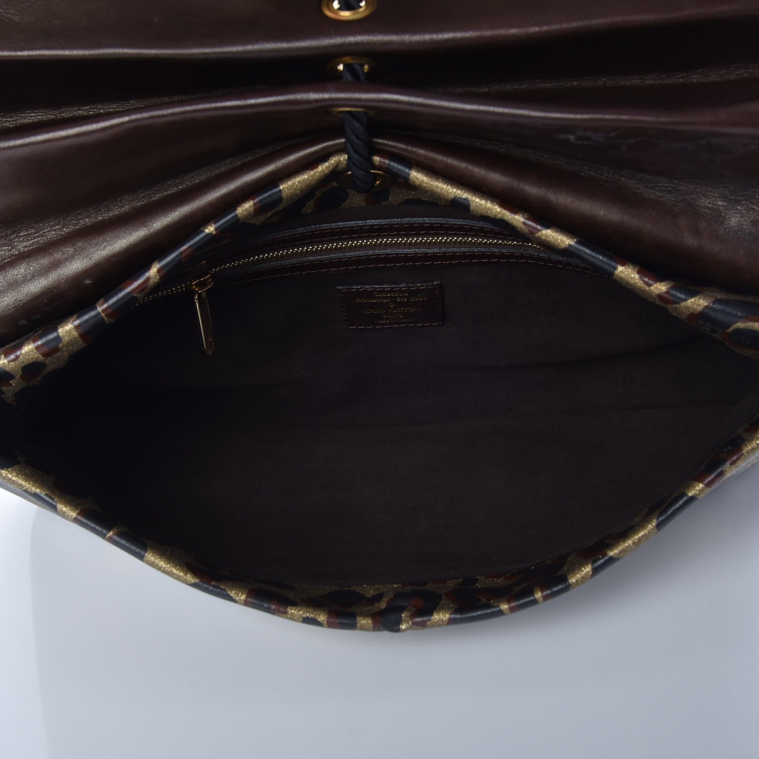 Louis Vuitton Leopard Nocturne African Queen Clutch Dore Gold 5 of 7