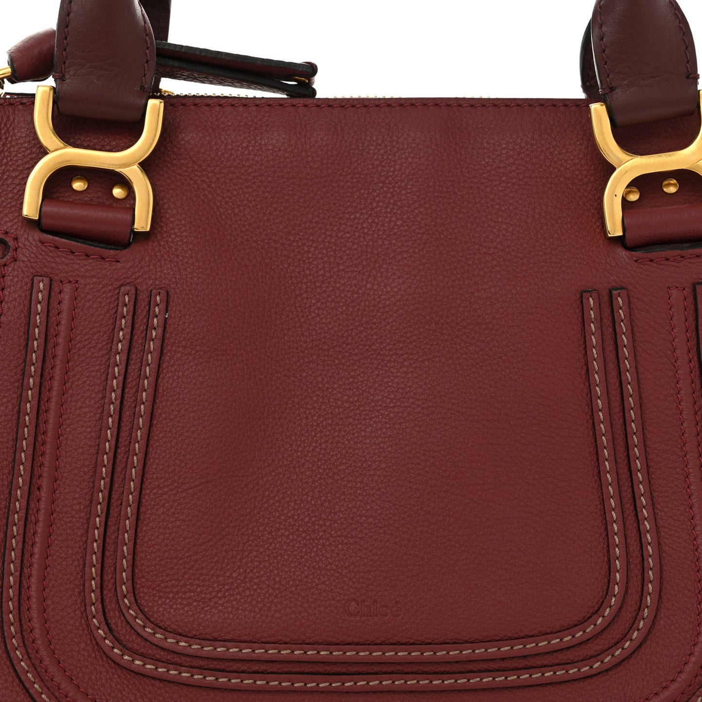 Calfskin Medium Marcie Satchel Garnet