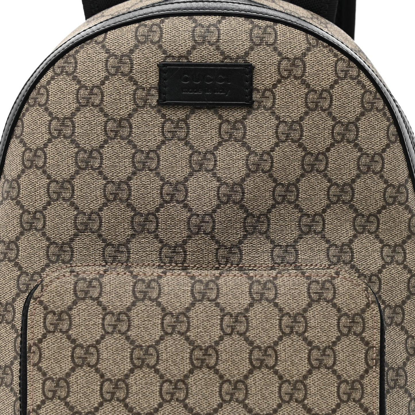 GG Supreme Monogram Small Eden Day Backpack Black