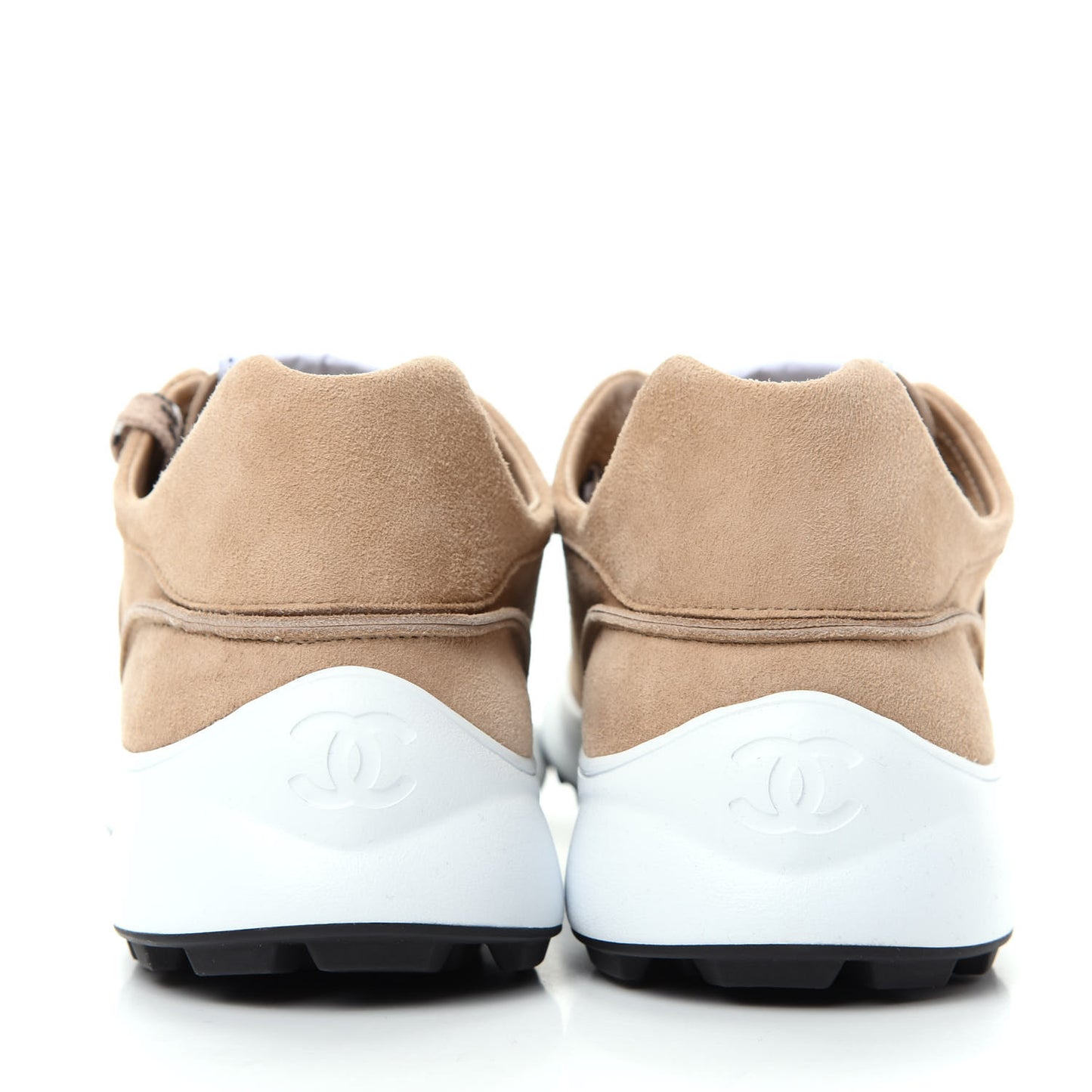 Suede Goatskin CC Sneakers 41 Dark Beige