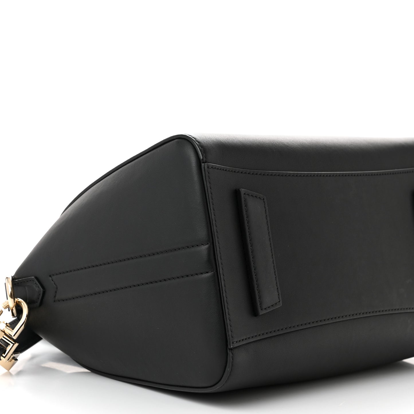 Calfskin Triangle Studded Small Antigona Black