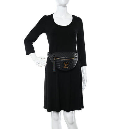 Louis Vuitton Calfskin Quilted New Wave Bumbag Black 3 of 12