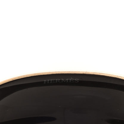 Hermes Metallic Lacquered Wood Cuff Bracelet Gold 4 of 5