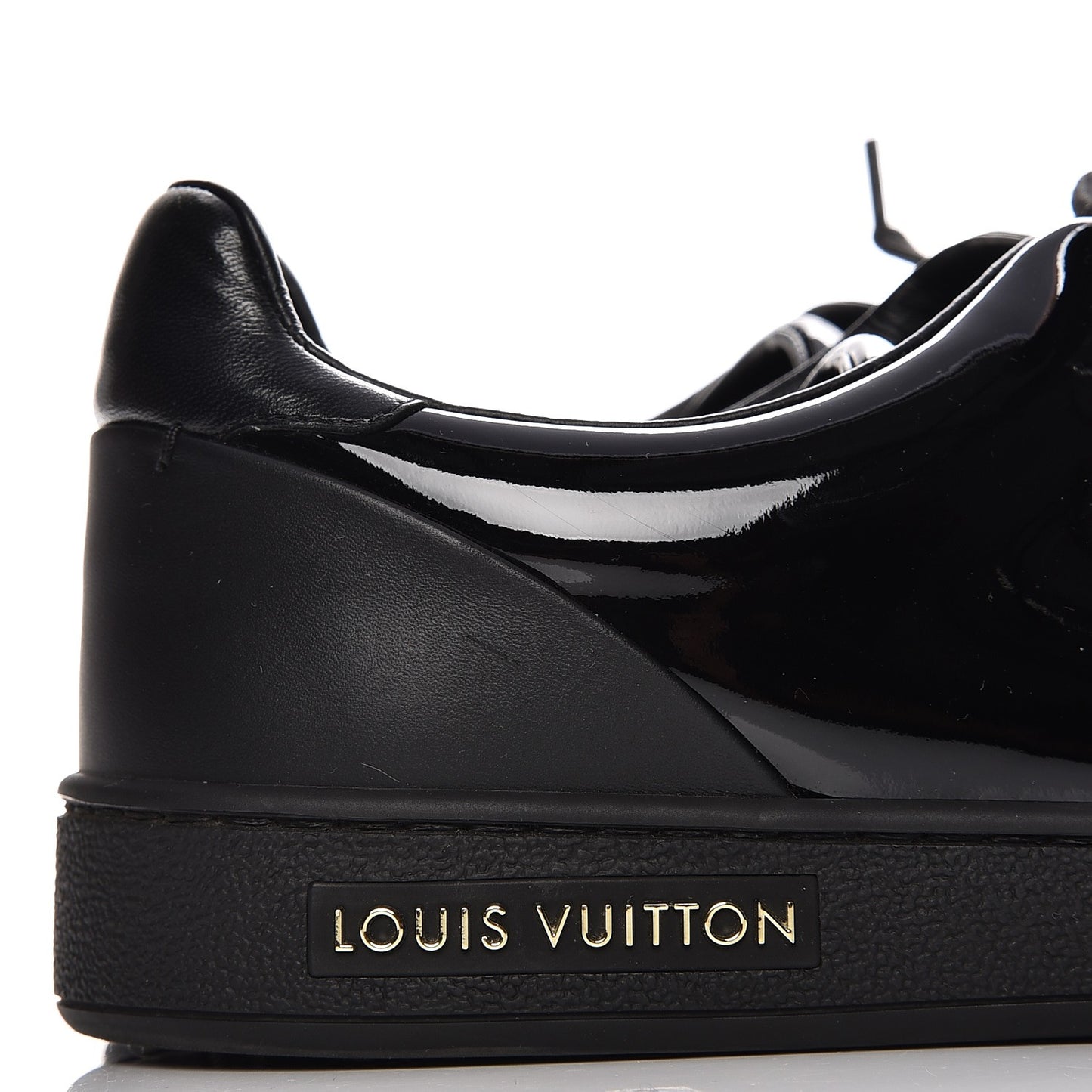 Patent Calfskin Frontrow Sneakers 37 Black