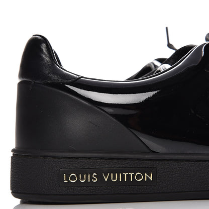Louis Vuitton Patent Calfskin Frontrow Sneakers 37 Black 6 of 9
