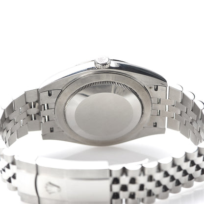 Rolex Stainless Steel 18K White Gold Diamond 41mm Oyster Perpetual Datejust Watch Dark Rhodium 126334 6 of 8