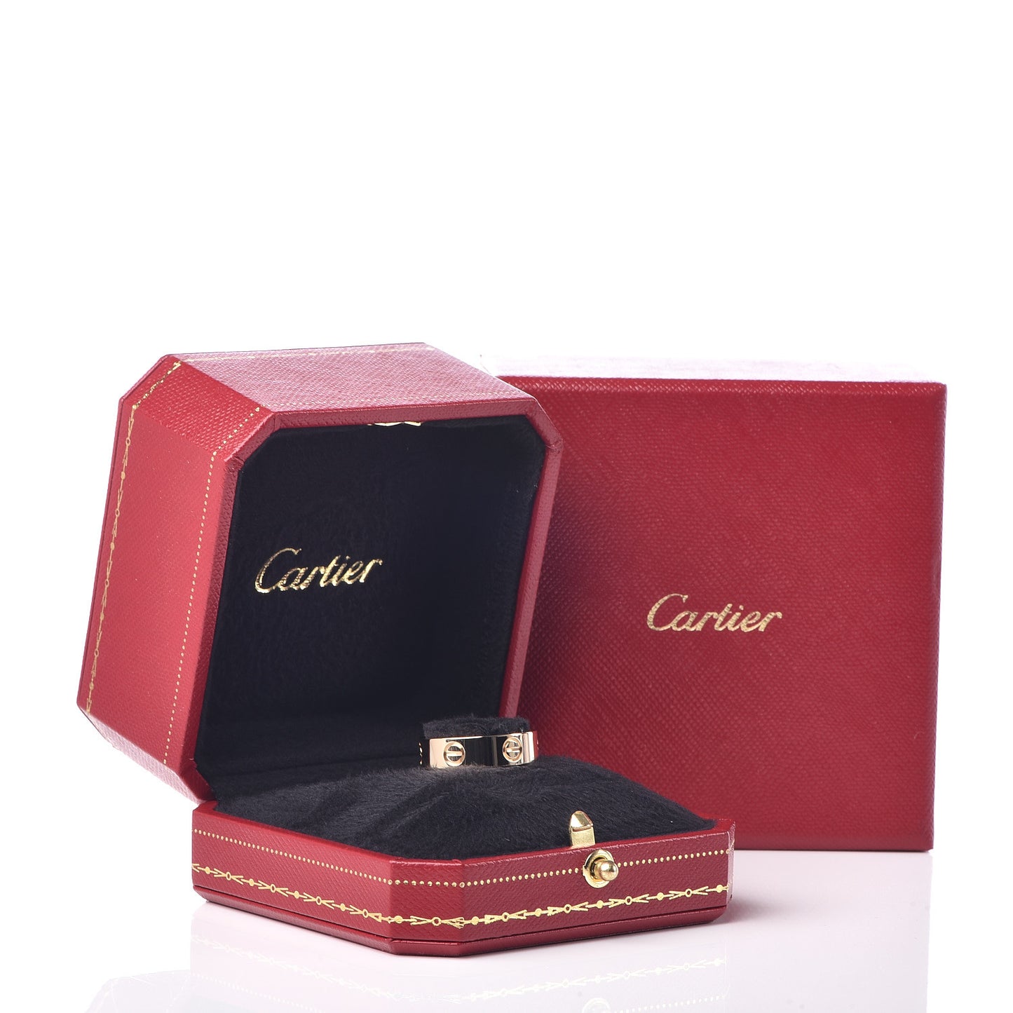 18K Yellow Gold 5.5mm LOVE Ring 56 7.5