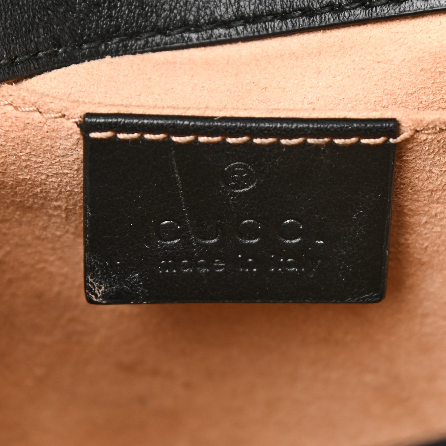 Calfskin Matelasse Mini GG Marmont Shoulder Bag Black