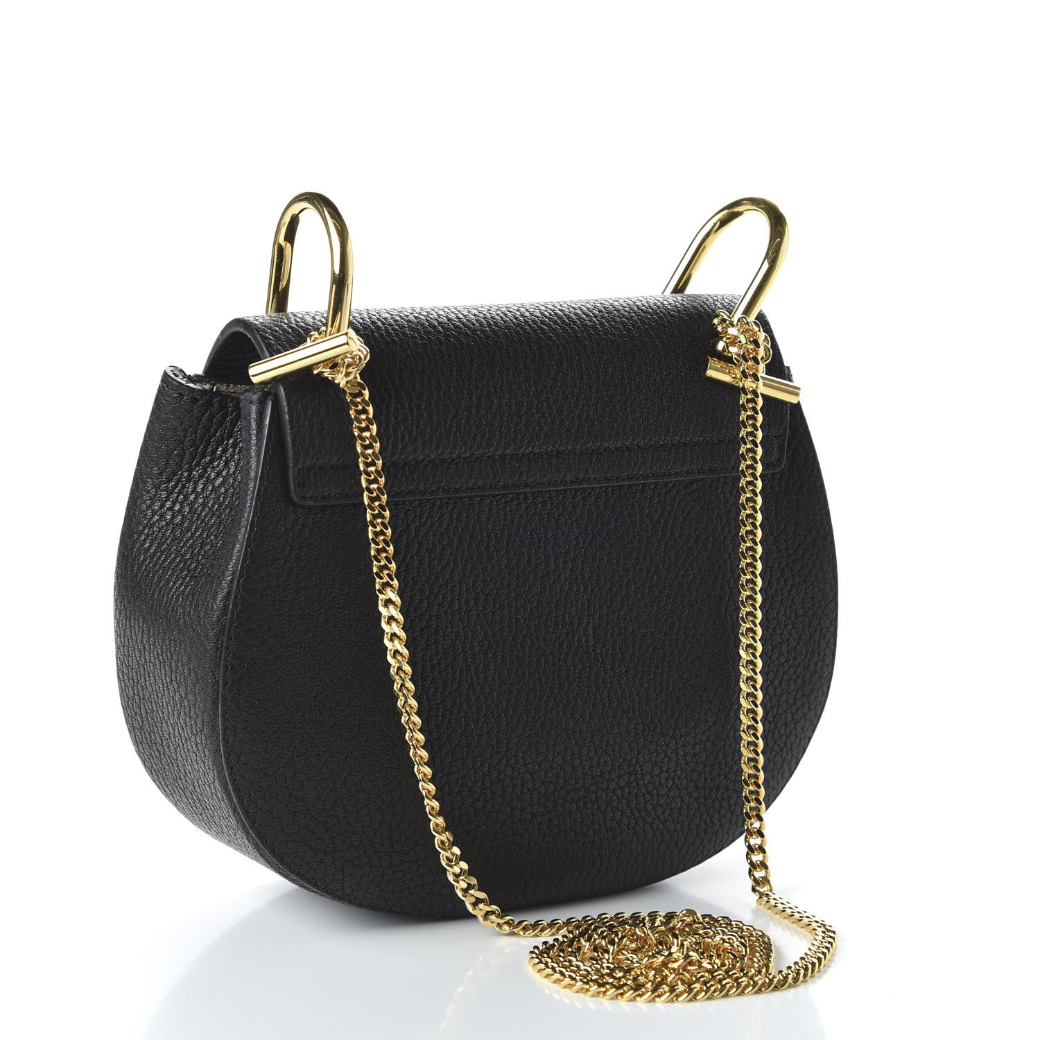 Chloe Grained Lambskin Mini Drew Shoulder Bag Black 3 of 11