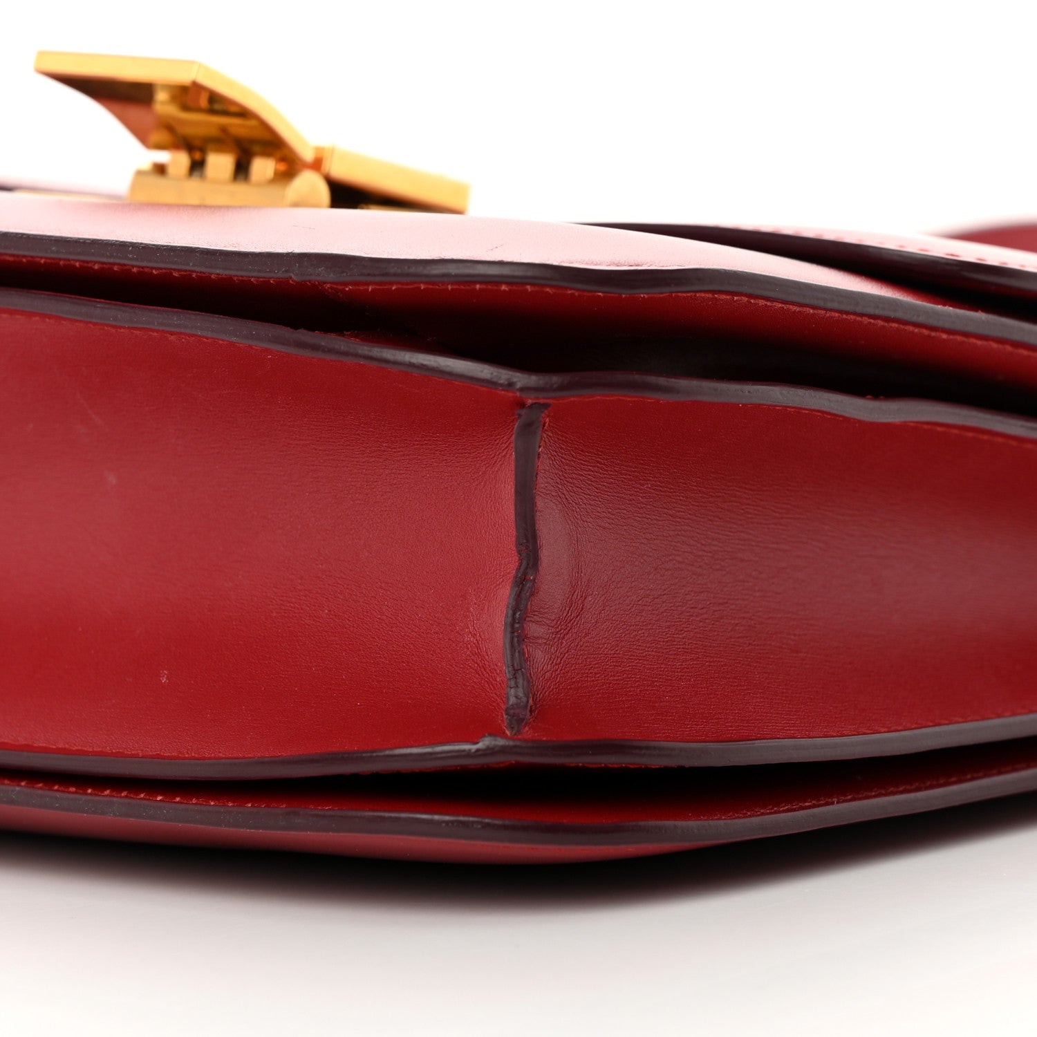 Celine Box Calfskin Medium Classic Box Flap Bag Dark Brick 10 of 19