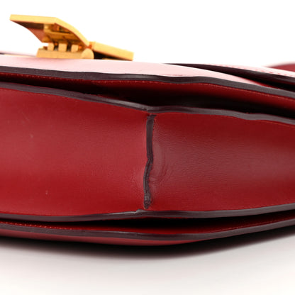 Celine Box Calfskin Medium Classic Box Flap Bag Dark Brick 10 of 19