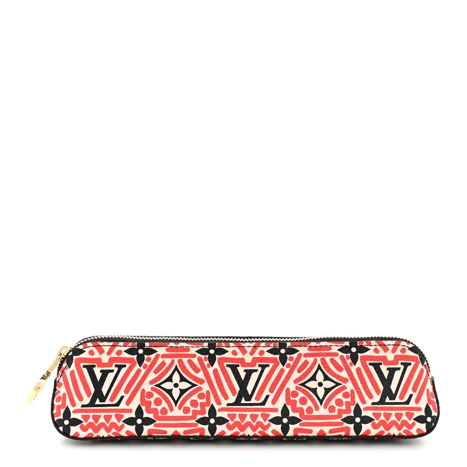 Louis Vuitton Monogram Giant Crafty Elizabeth Pencil Pouch Creme Rouge Black 1 of 8