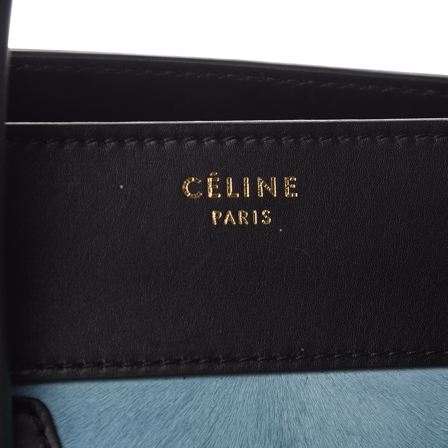 Celine Pony Hair Mini Tri-Color Luggage Glacier Red Black 6 of 15