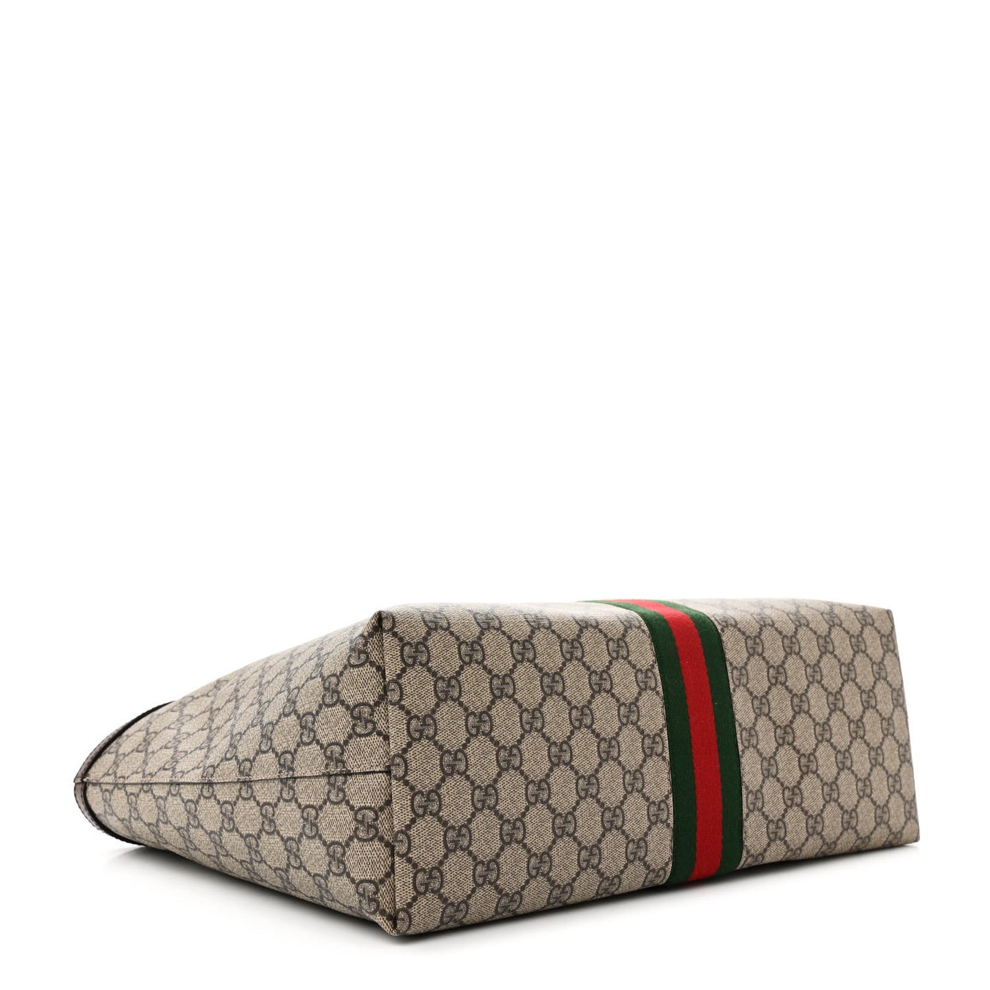 GG Supreme Monogram Medium Ophidia Shopping Tote Brown