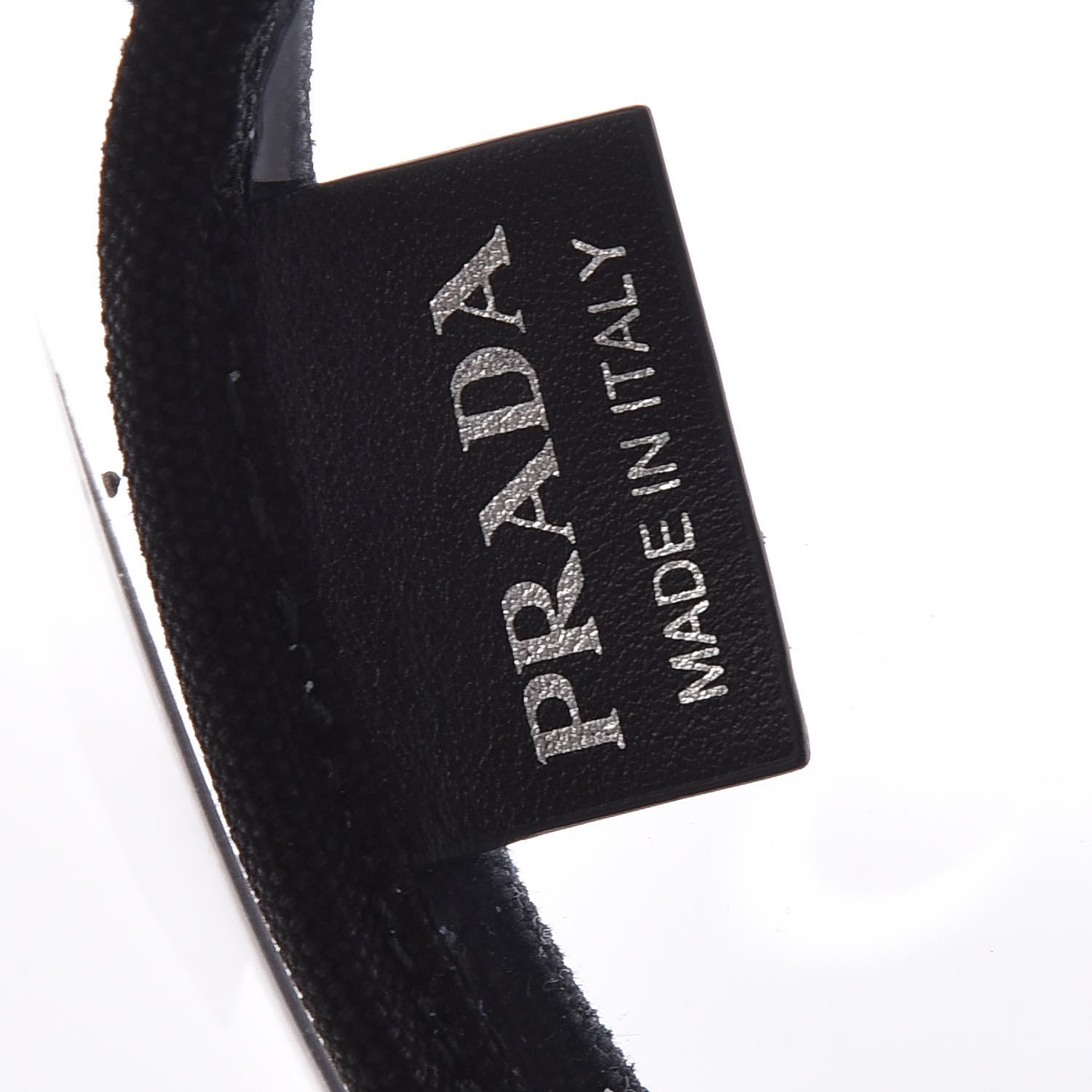 Prada Plexiglass Canapa Shopper Tote Black 8 of 9