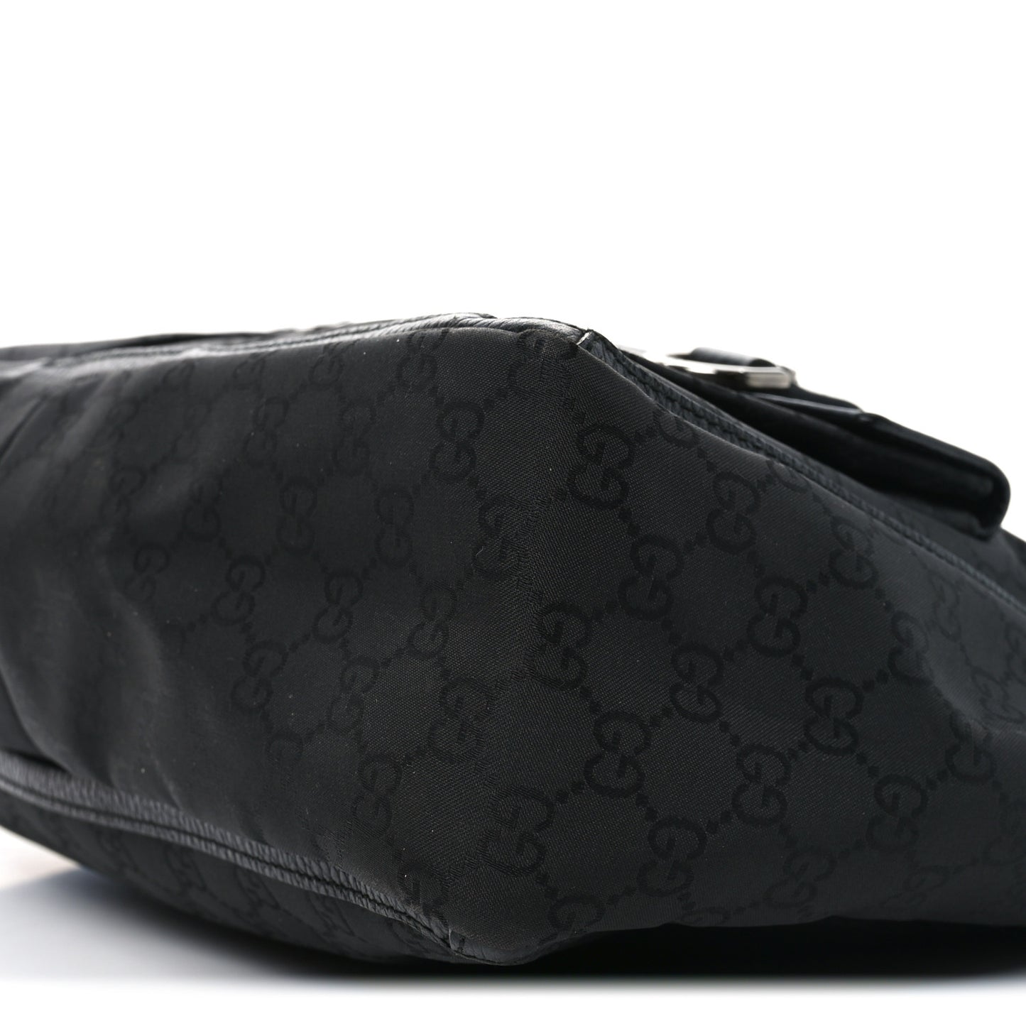 Nylon Monogram Abbey D Ring Tote Black