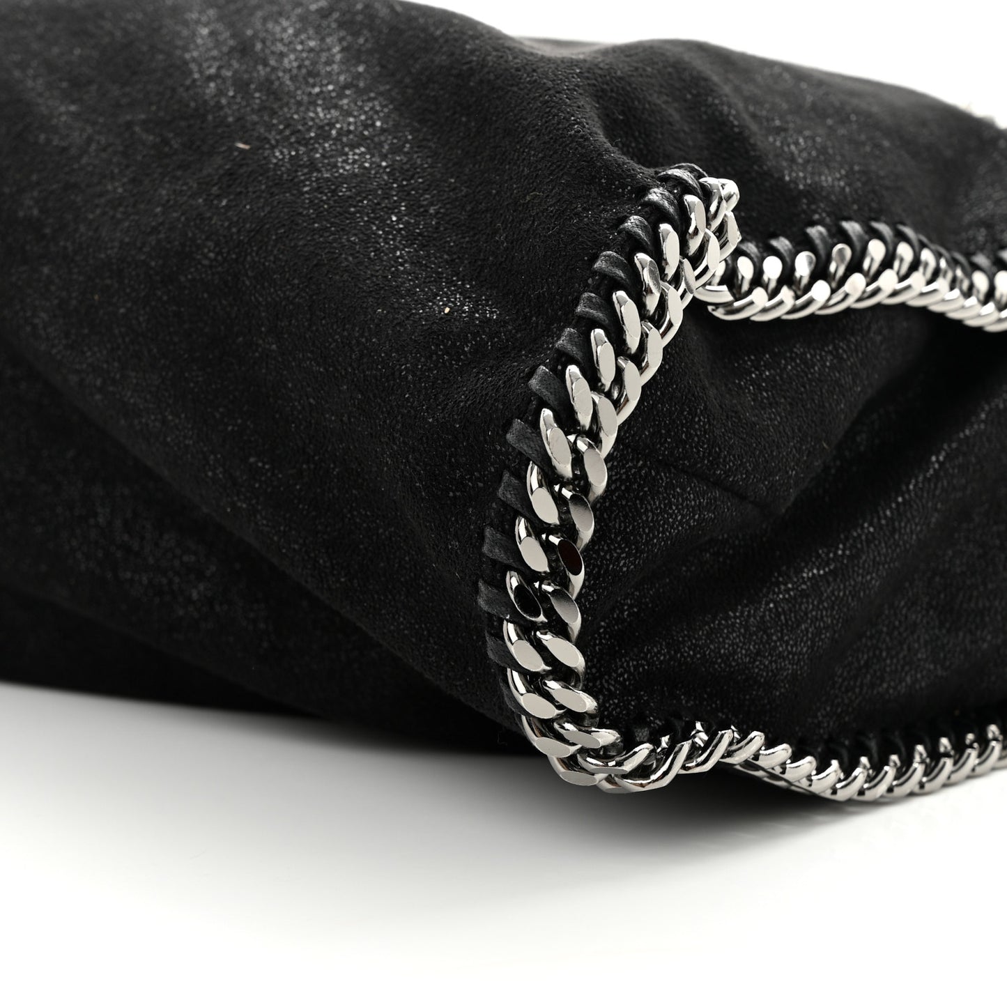 Shaggy Deer Falabella Fold Over Tote Black