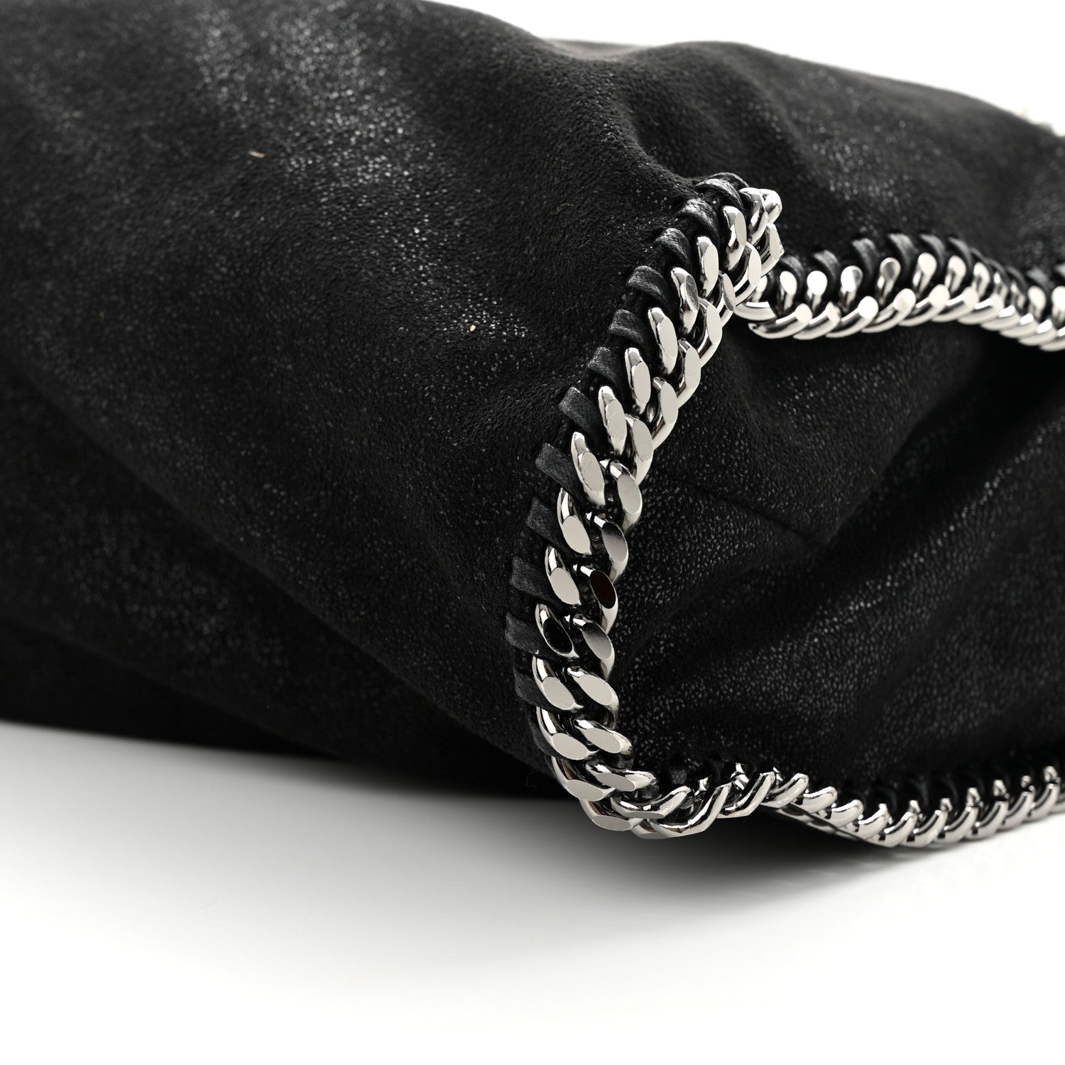 Stella McCartney Shaggy Deer Falabella Fold Over Tote Black 10 of 11