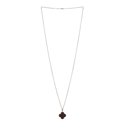Van Cleef & Arpels 18K Rose Gold Letterwood Magic Alhambra Long Necklace 3 of 4