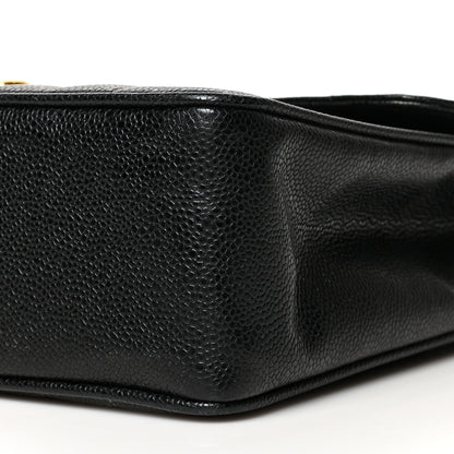 Chanel Caviar Vertical Quilted Jumbo Single Flap Black 9 of 10