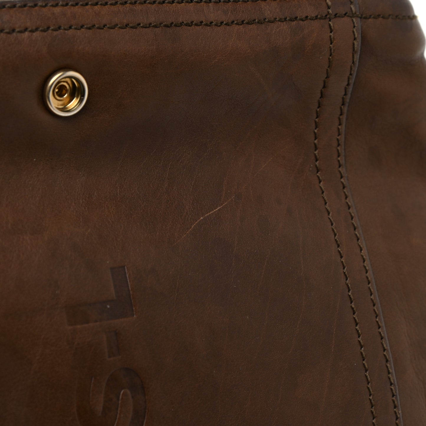 Calfskin Medium Downtown Tote Brown