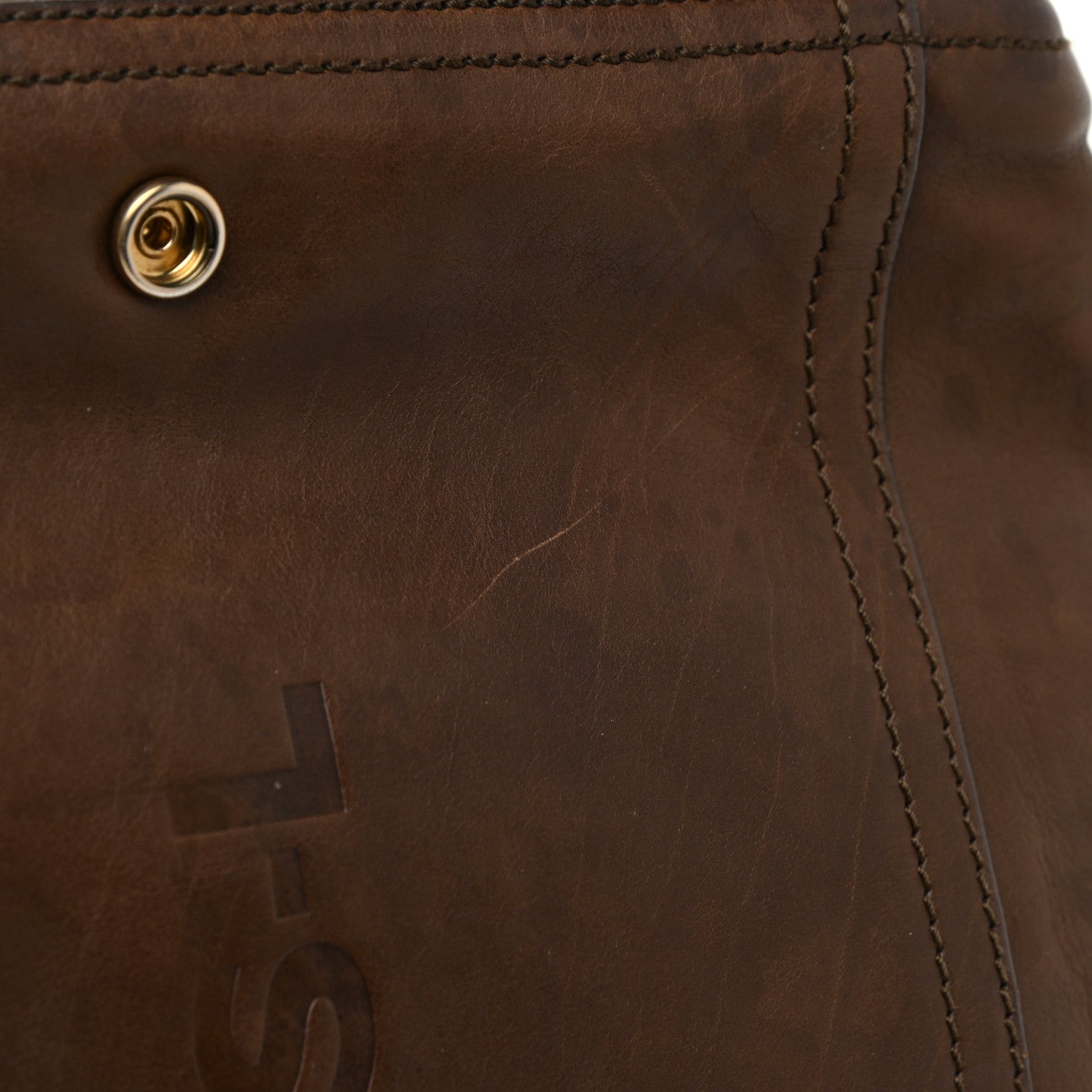 Saint Laurent Calfskin Medium Downtown Tote Brown 14 of 19