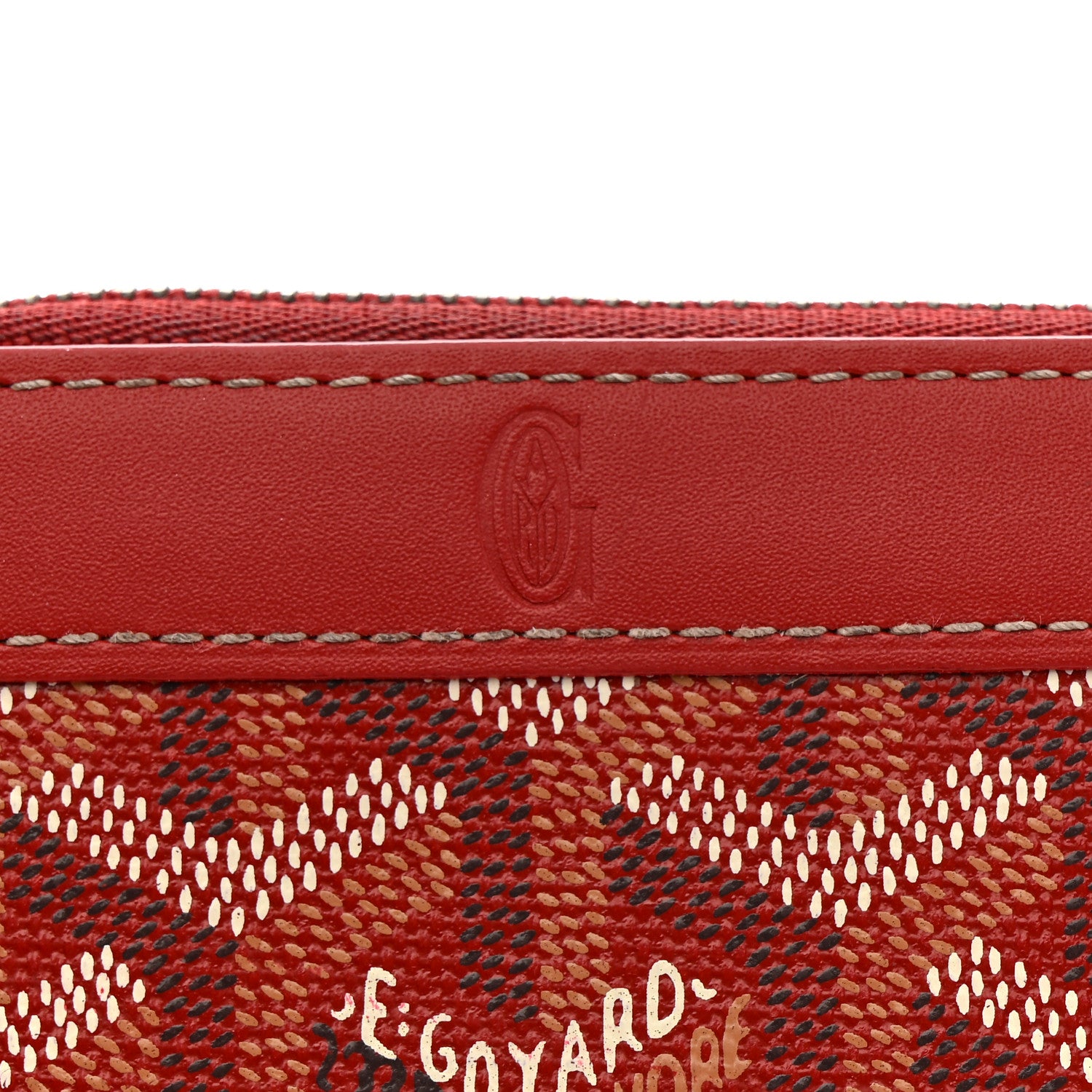 Goyard Goyardine Compact Wallet Red 8 of 8