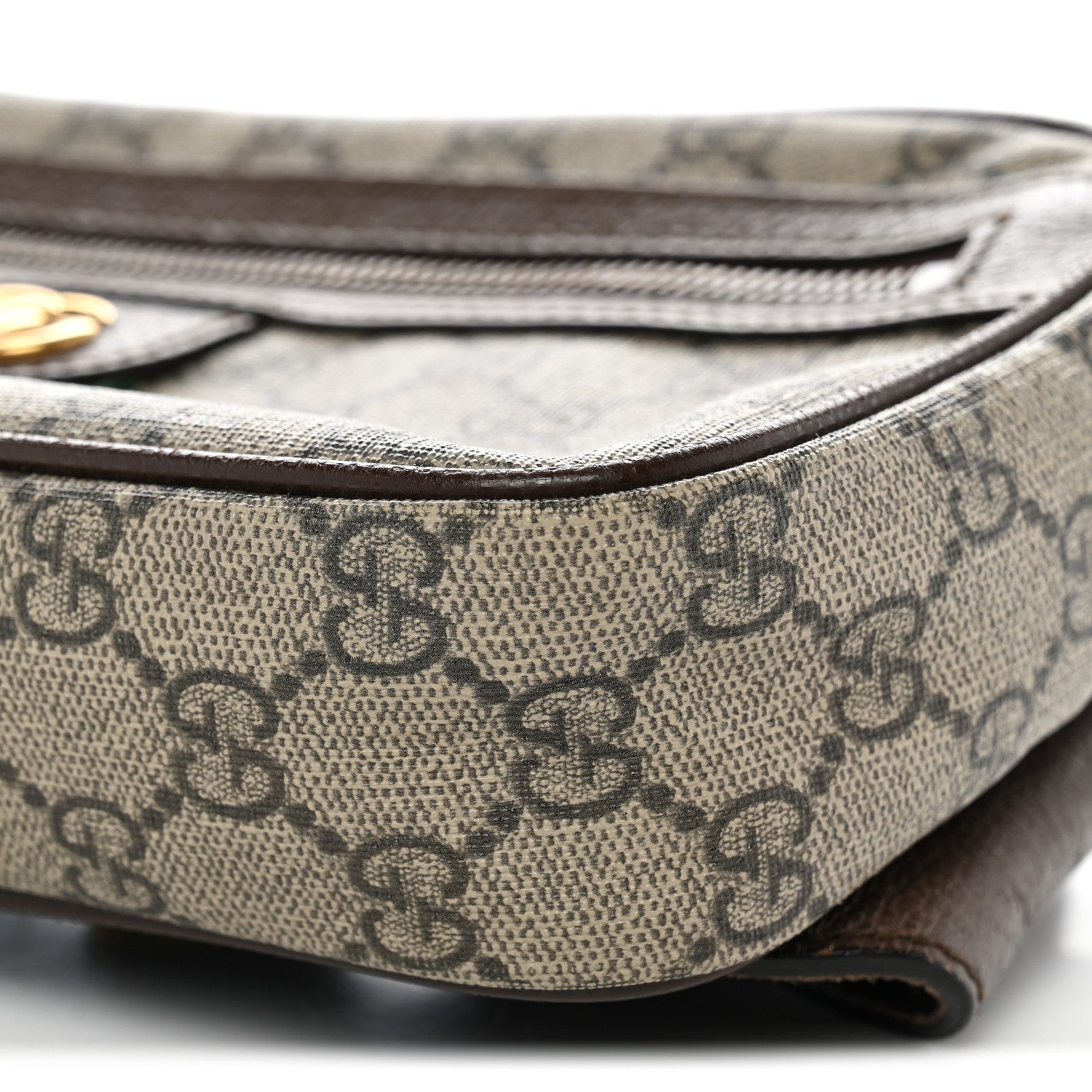 Gucci Soft GG Supreme Monogram Medium Ophidia Belt Bag Dark Brown 10 of 13