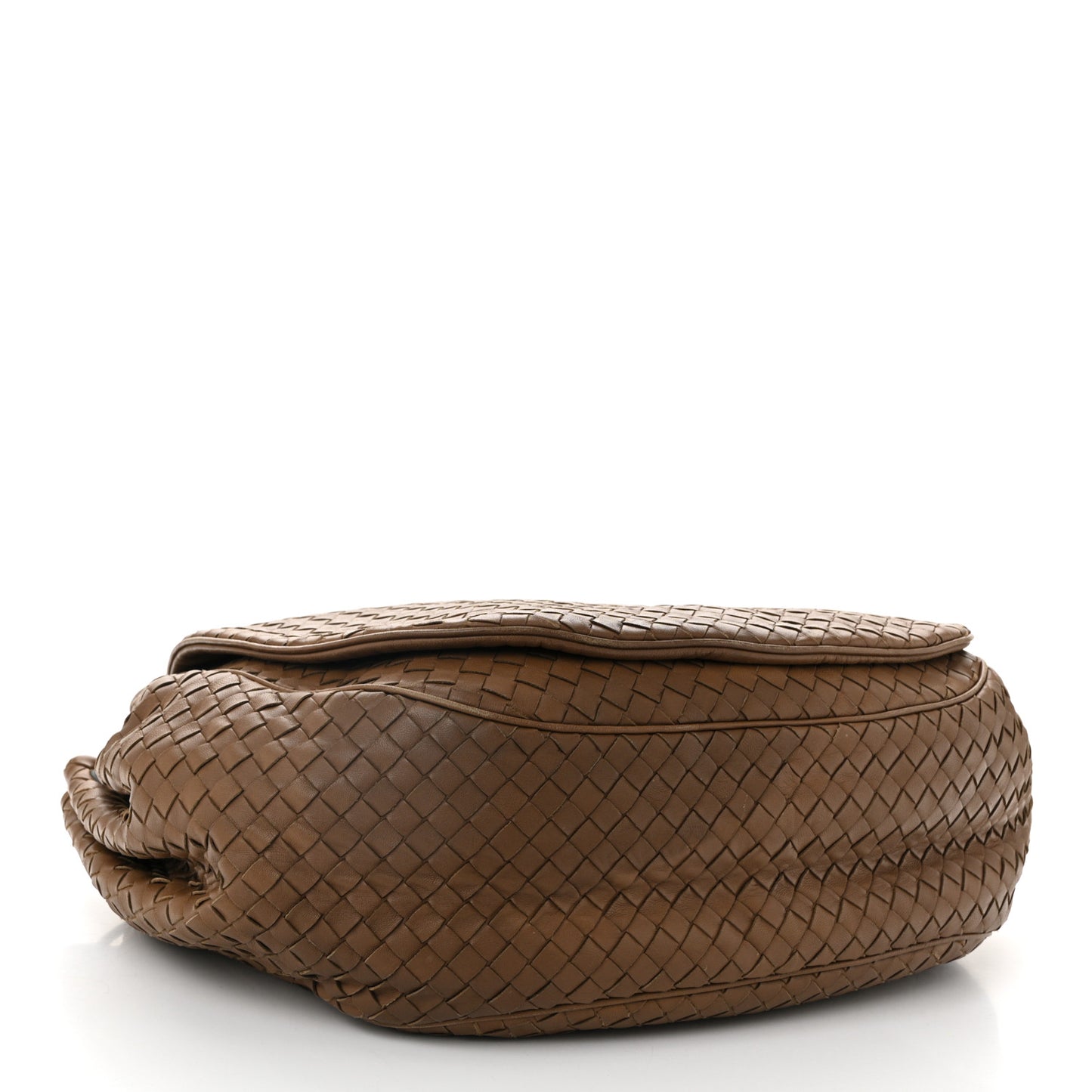 Nappa Intrecciato Messenger Bag Light Brown
