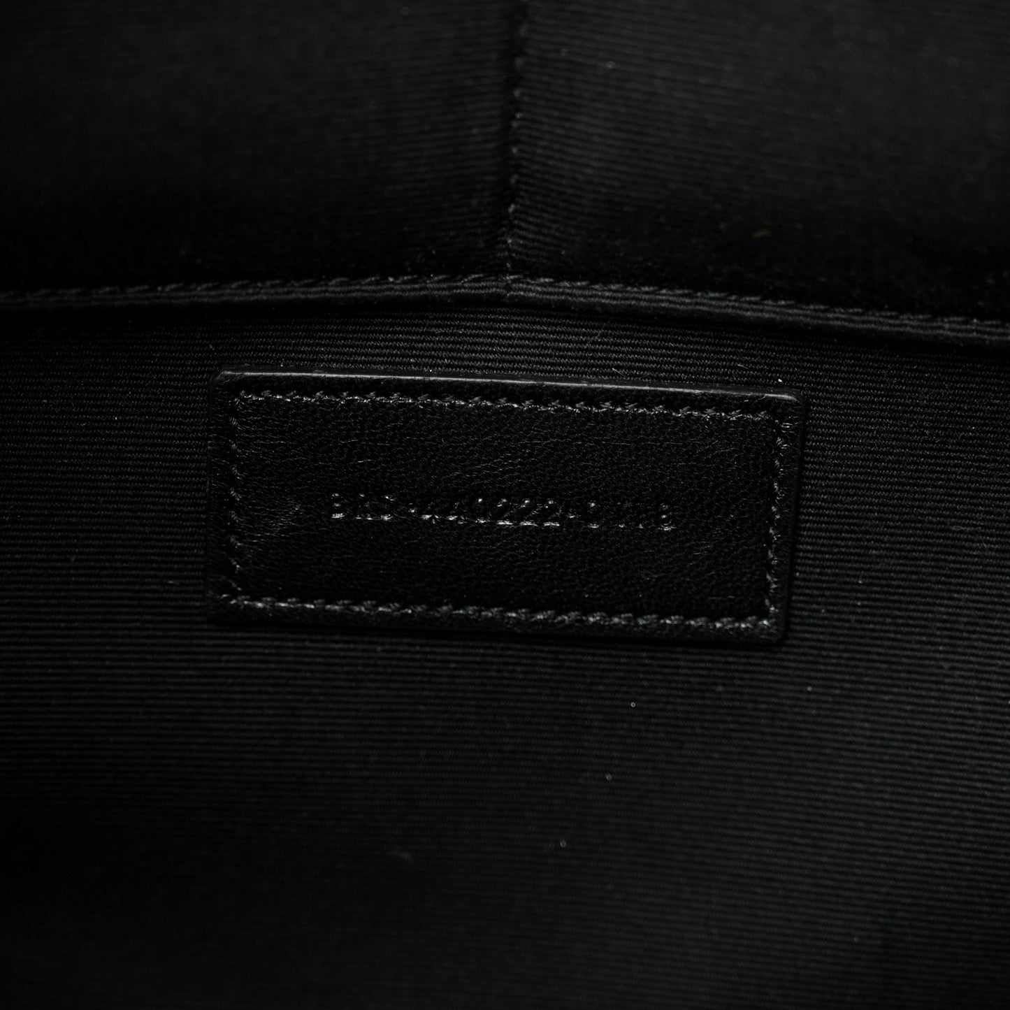 Calfskin Matelasse Chevron Monogram Document Holder Black