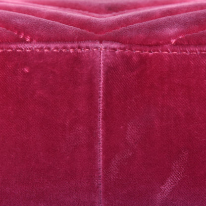 Gucci Velvet Matelasse Small GG Marmont Shoulder Bag Light Raspberry Rose 16 of 20