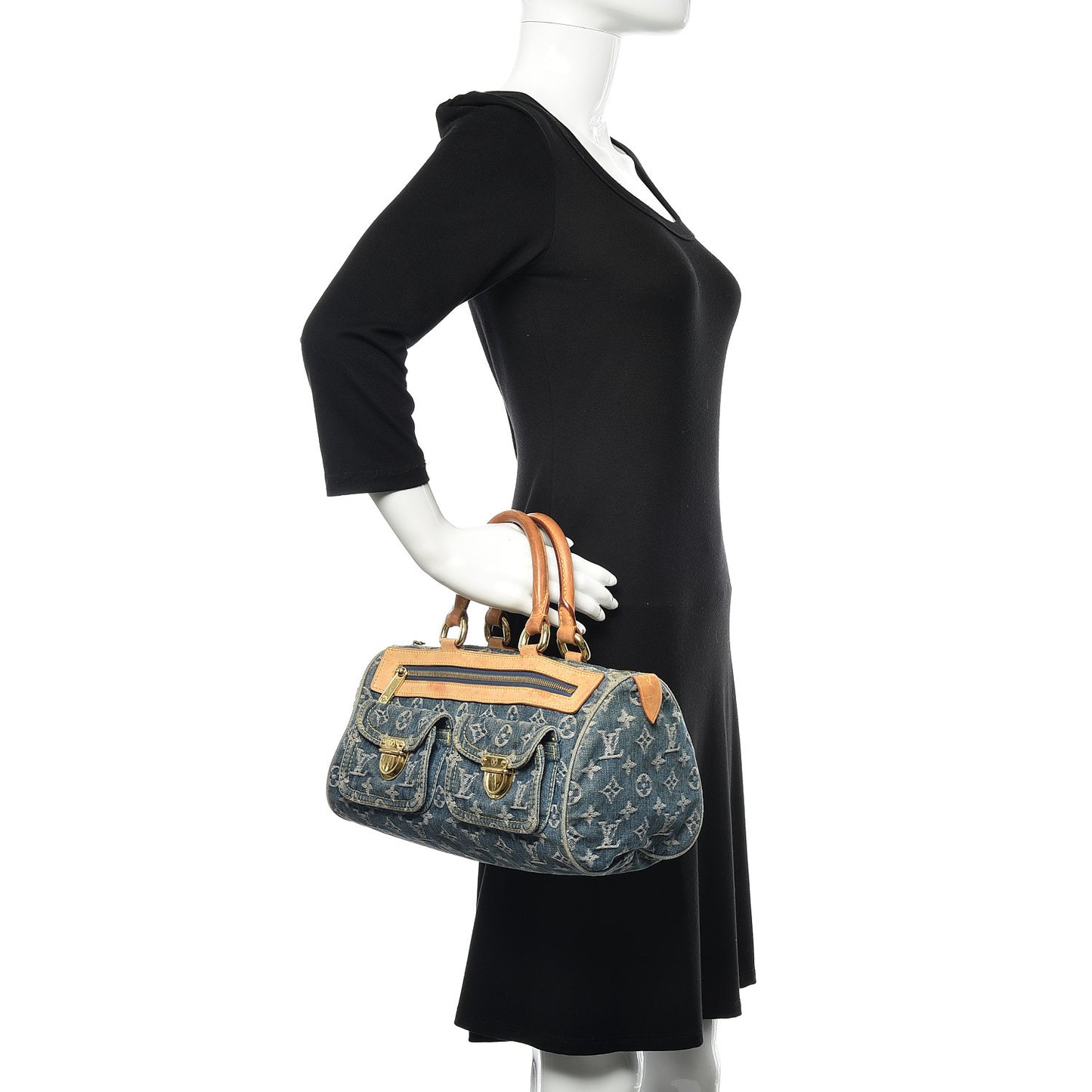 Monogram Denim Neo Speedy Blue