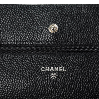 Chanel Caviar Quilted Wallet On Chain WOC Black 5 of 8