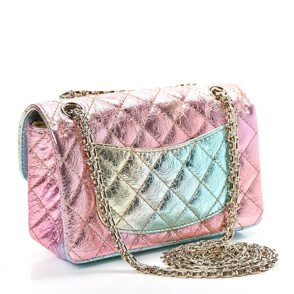 Chanel Metallic Goatskin Quilted Mini 2.55 Reissue Flap Multicolor 2 of 10