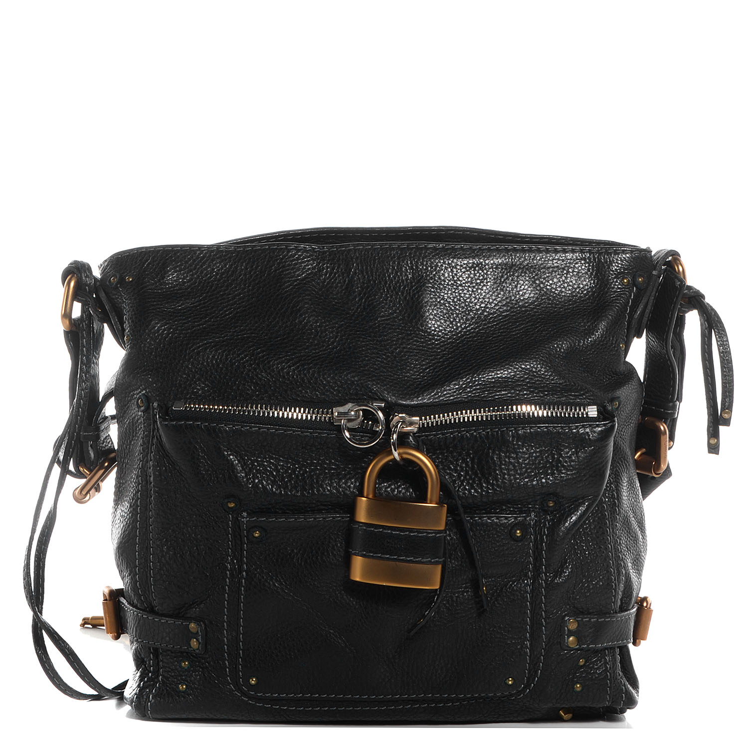 Chloe Leather Large Paddington Shoulder Bag Black 1 of 11