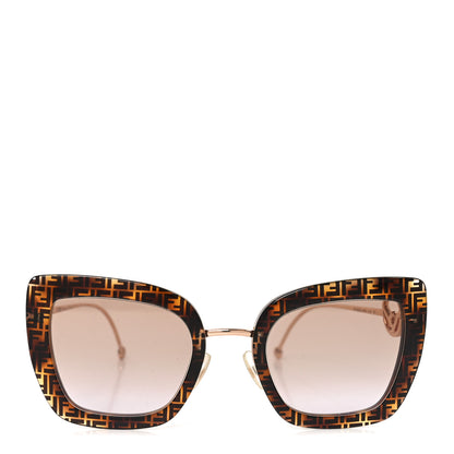 Fendi Acetate Metal F is Fendi FF Square Cat Eye Sunglasses FF 0408/S Havana 2 of 7