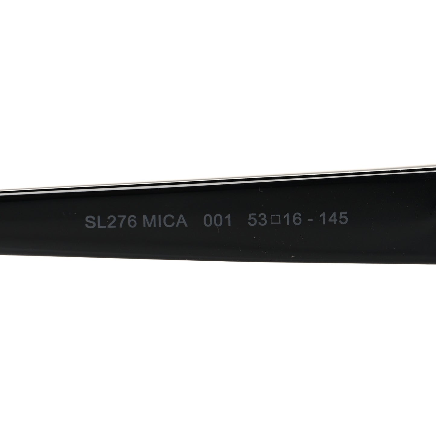 Acetate Mica Cat Eye Sunglasses SL 276 Black