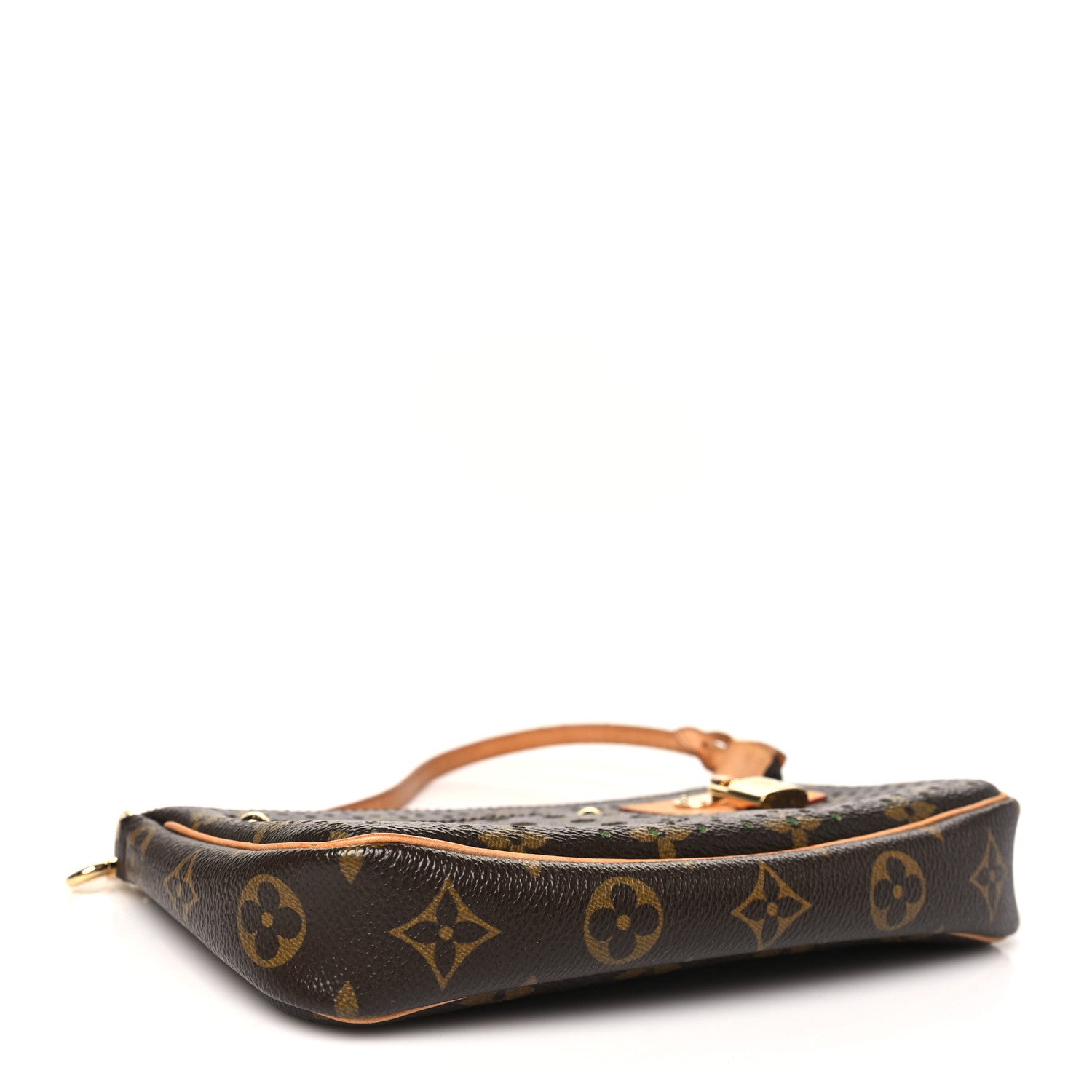 Louis Vuitton Monogram Perforated Pochette Accessories Bag Green 4 of 9