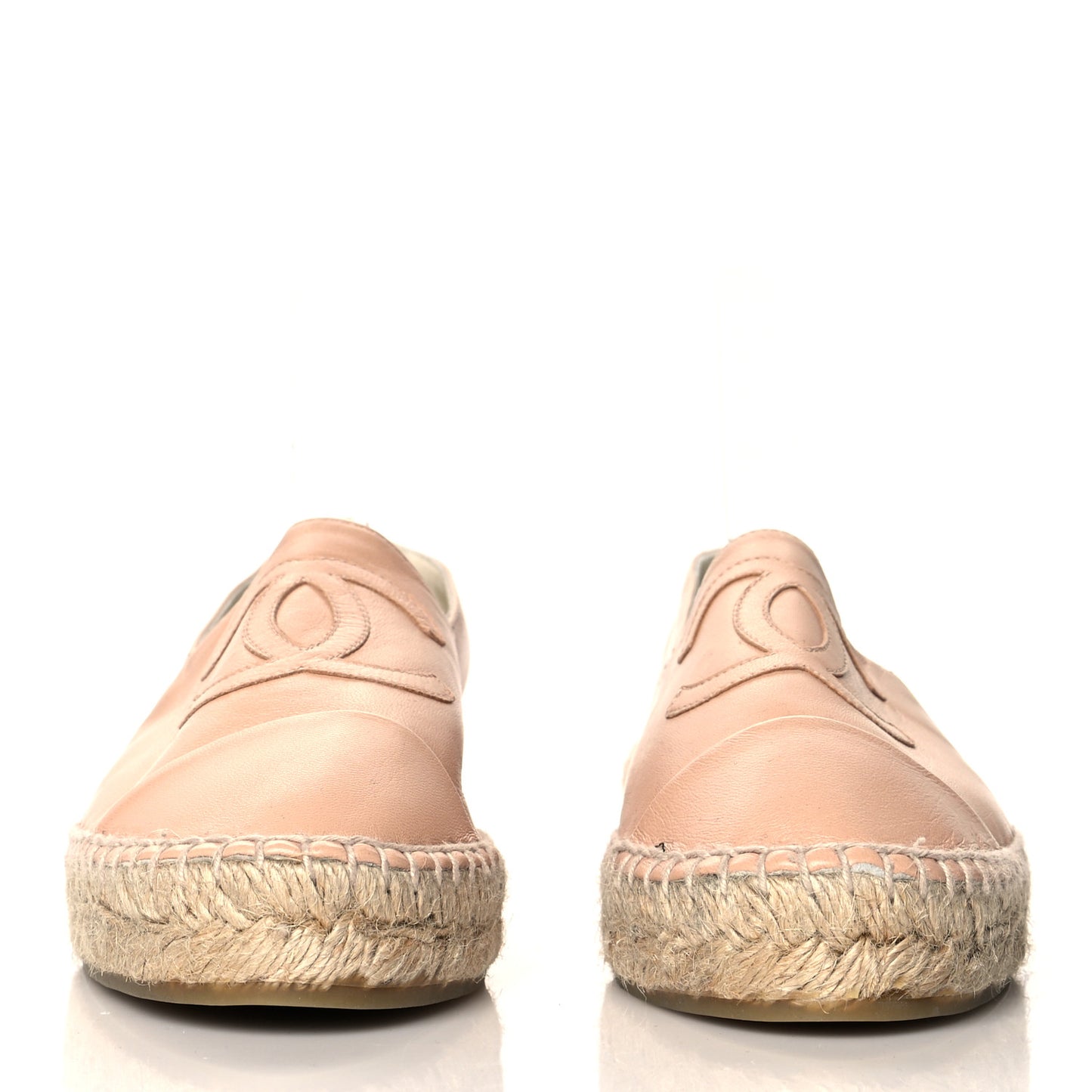 Lambskin CC Espadrilles 37 Nude