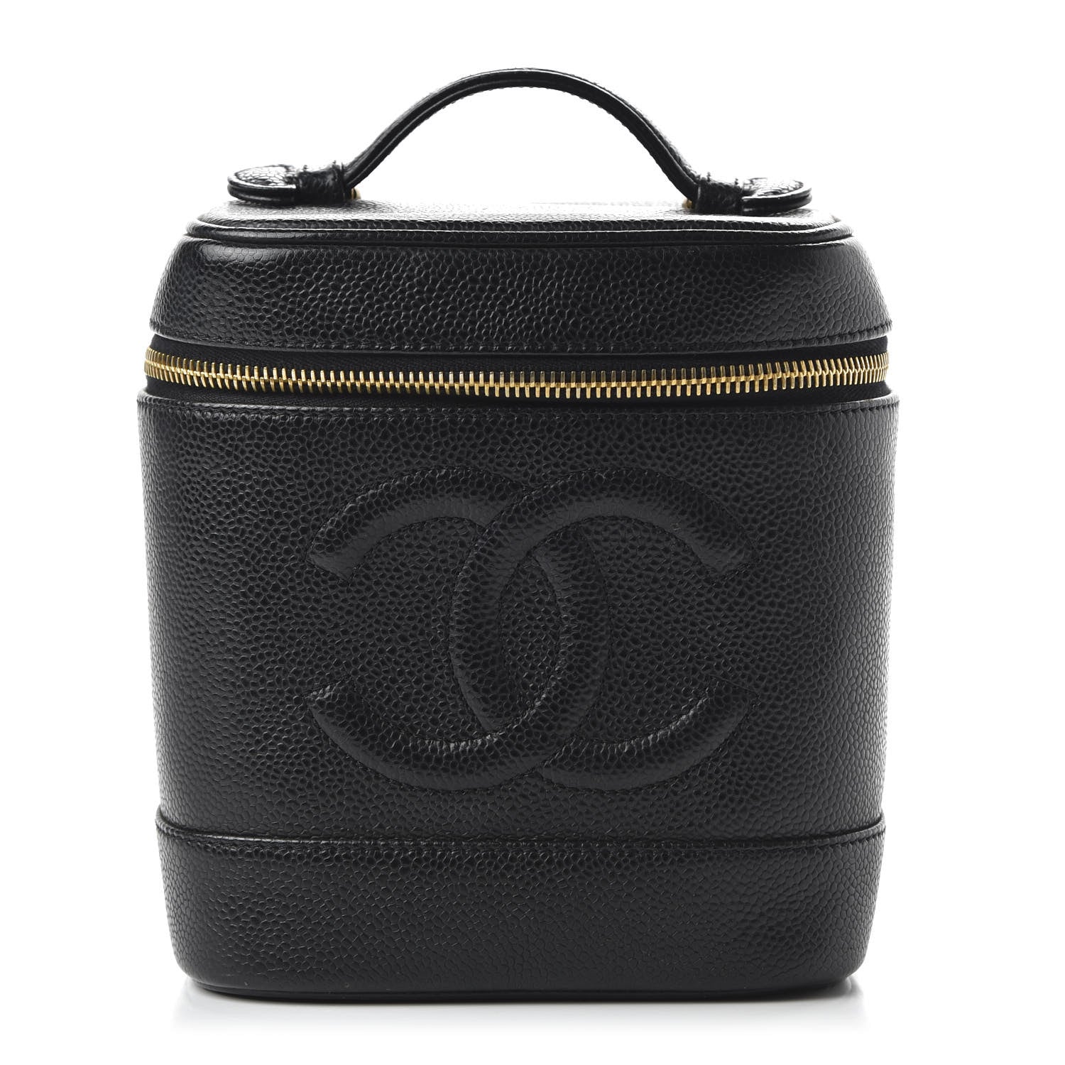 Chanel Caviar Vanity Cosmetic Case Black 1 of 14