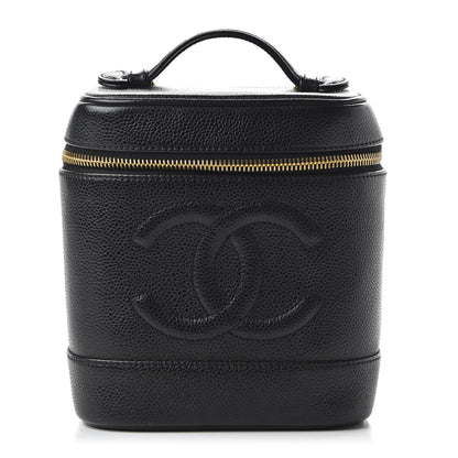 Chanel Caviar Vanity Cosmetic Case Black 1 of 14