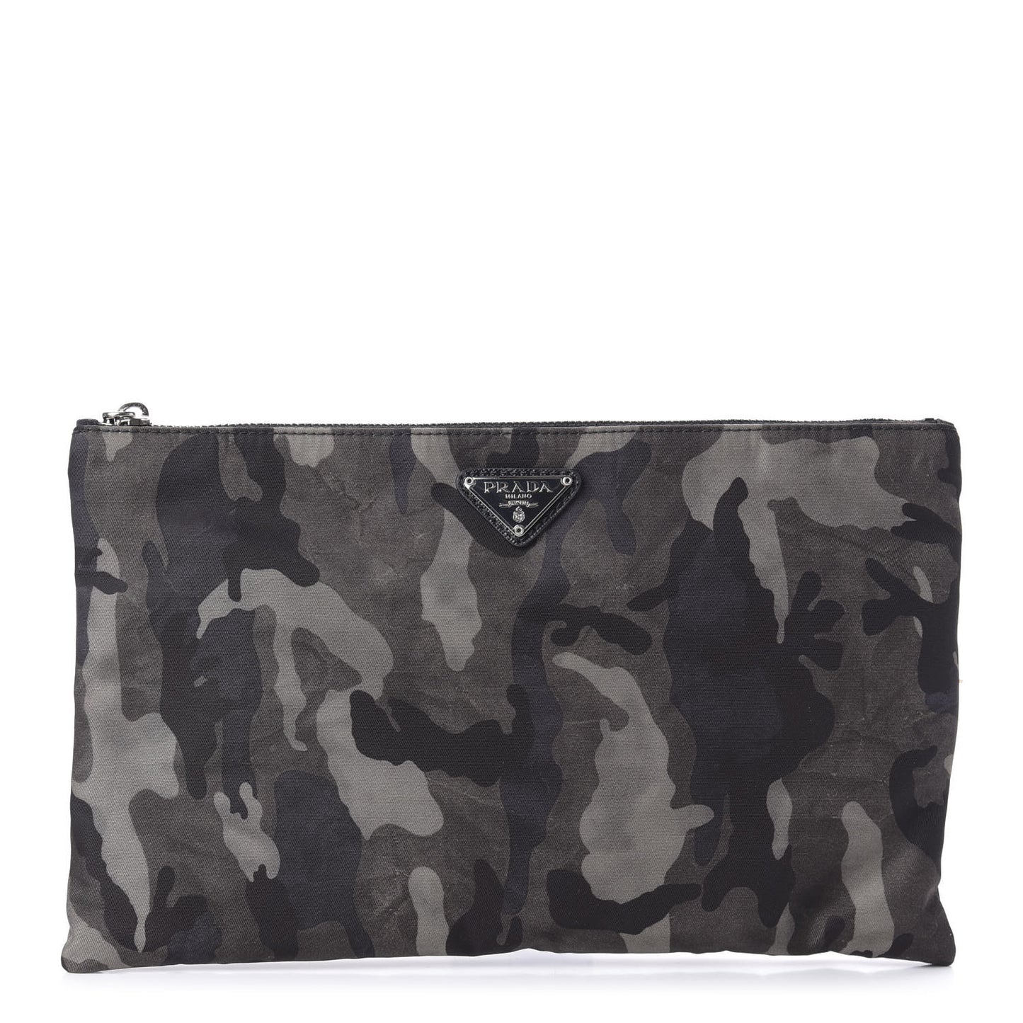 Tessuto Nylon Camouflage Flat Pouch Fumo