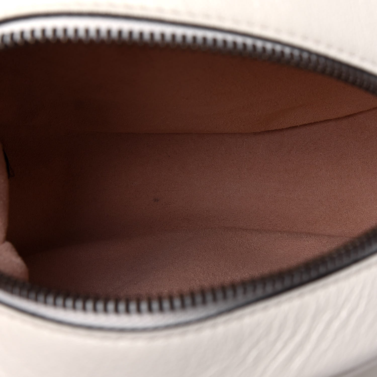 Gucci Calfskin Matelasse Mini GG Marmont Round Shoulder Bag White 5 of 12