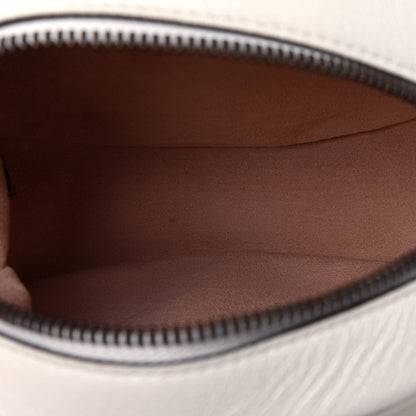 Gucci Calfskin Matelasse Mini GG Marmont Round Shoulder Bag White 5 of 12