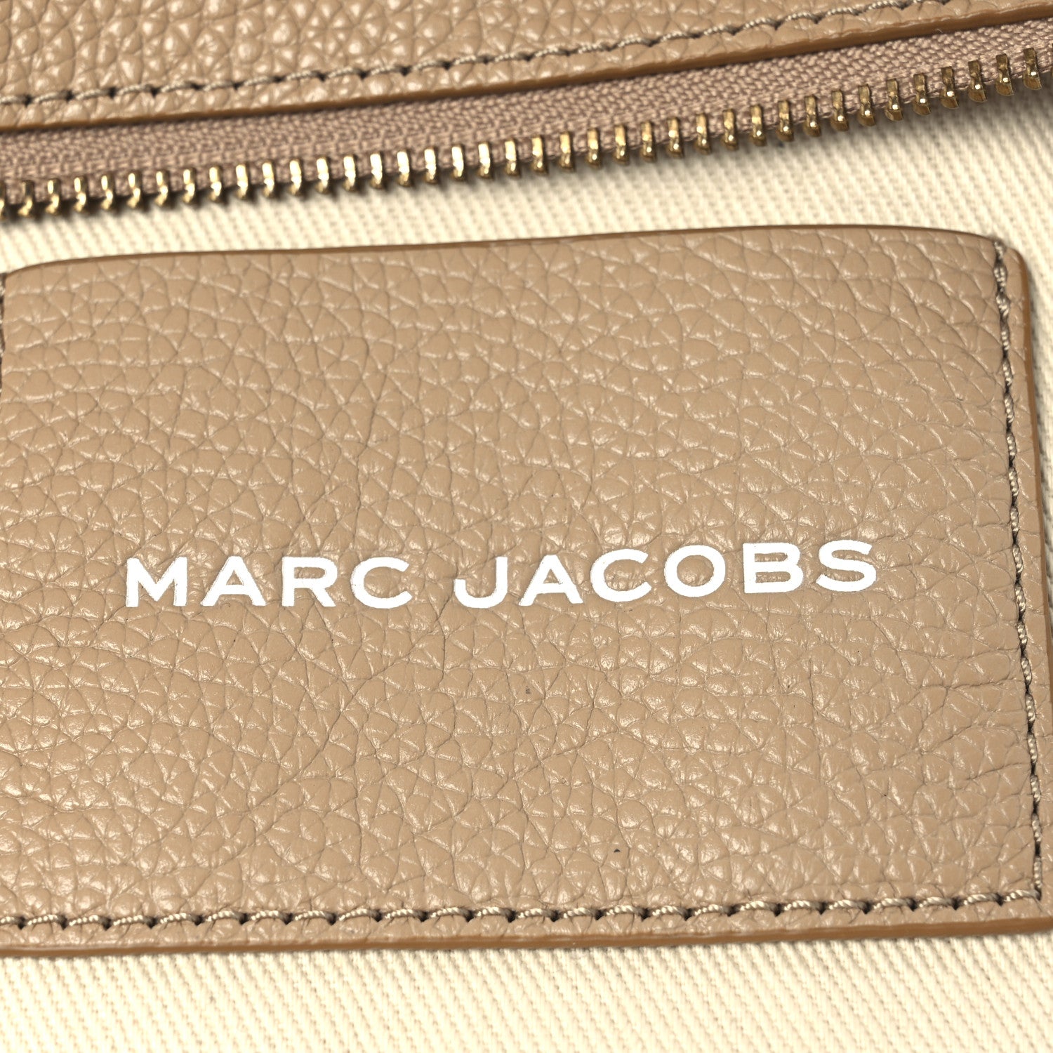 Marc Jacobs Grained Calfskin Small The Tote Camel 6 of 10