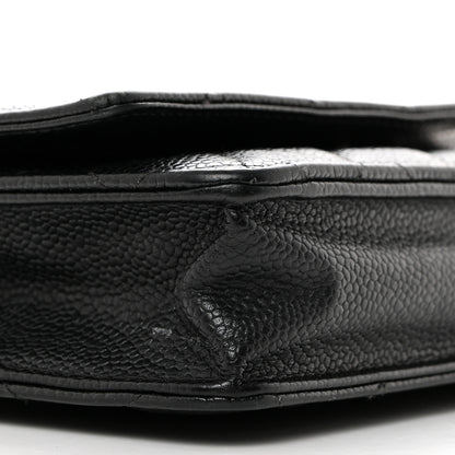 Chanel Caviar Quilted Wallet on Chain WOC Black 10 of 11