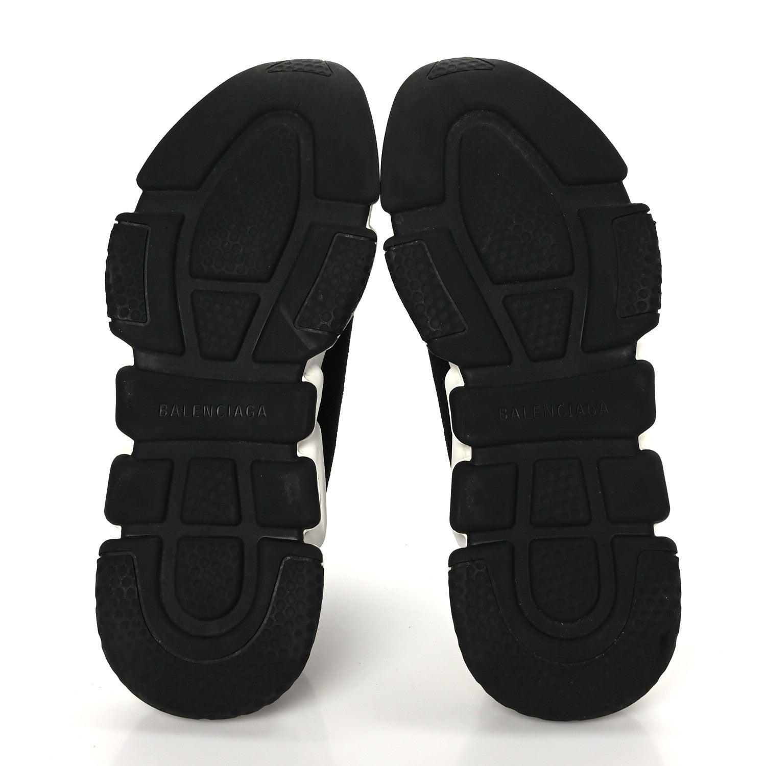 Balenciaga Neoprene Knit Womens Speed Sneakers 39 Black White 5 of 7