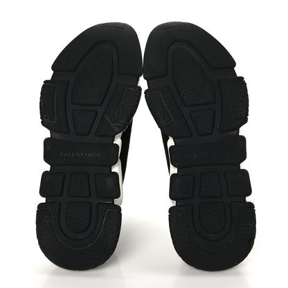 Balenciaga Neoprene Knit Womens Speed Sneakers 39 Black White 5 of 7